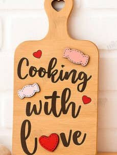 Valentine's Day Kitchen Cutting Board Decor for wholesale by Finding Farmhouse Crafts & More
