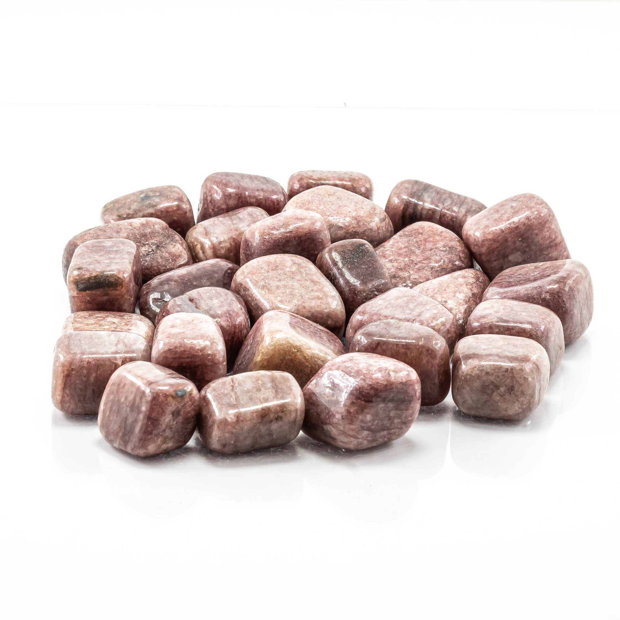 Quasar Gems USA - Wholesale Spiritual Stone/Crystal - Strawberry Quartz Tumbled 20-30mm  1KG-2lbs1