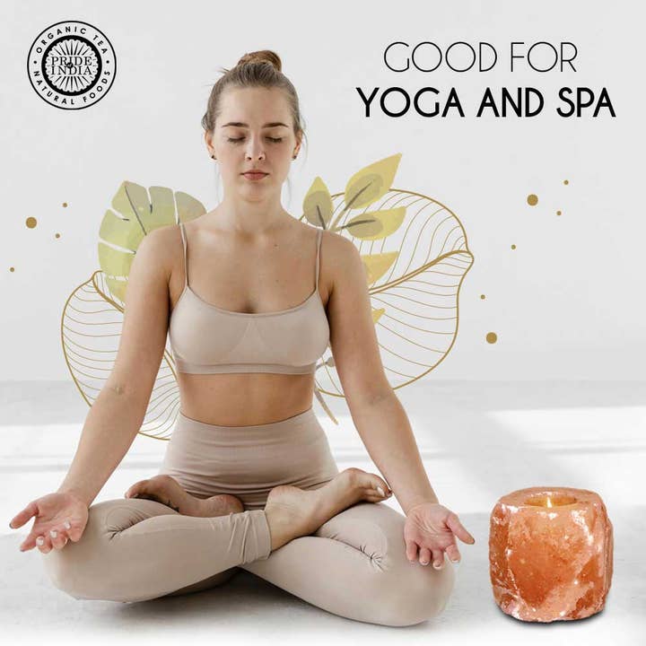 PRIDE INDIA BRANDS - Wholesale Candle Holder - Himalayan Pink Salt Tea Light Holder by Pride of India