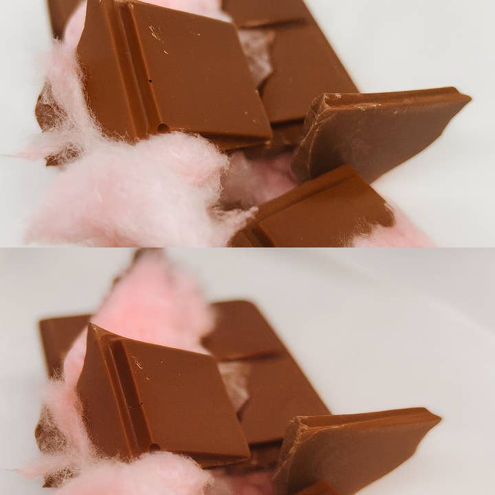 Cotton candy chocolate (angel hair bar) for wholesale by UPSCALE FREEZE