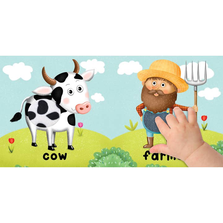 Little Hippo Books - Vente Baby & Toddler Book (0-2) - Brilliant Baby : Farm - Livre sensoriel Touch and Feel and Learn pour enfants 1