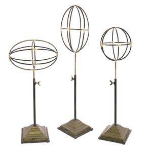  IMIKEYA 4pcs Metal Sphere Stand Gazing Globe Stand Platter  Stands for Display Easter Egg Stand Sphere Display Holder Sphere Display  Stand Gazing Stand Iron Accessories Platter Rack : Home & Kitchen