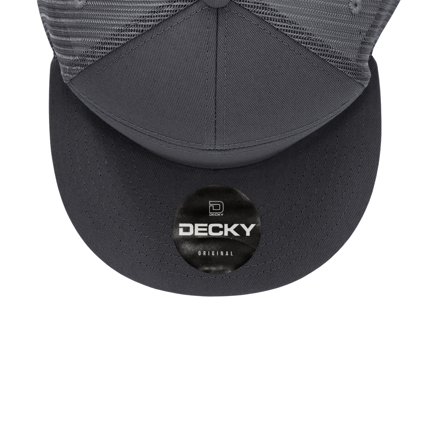 The Park Wholesale - Wholesale Trucker Hat - Unisex - Decky 1133 Blank 7 Panel Trucker Flat Bill Snapback Hat12