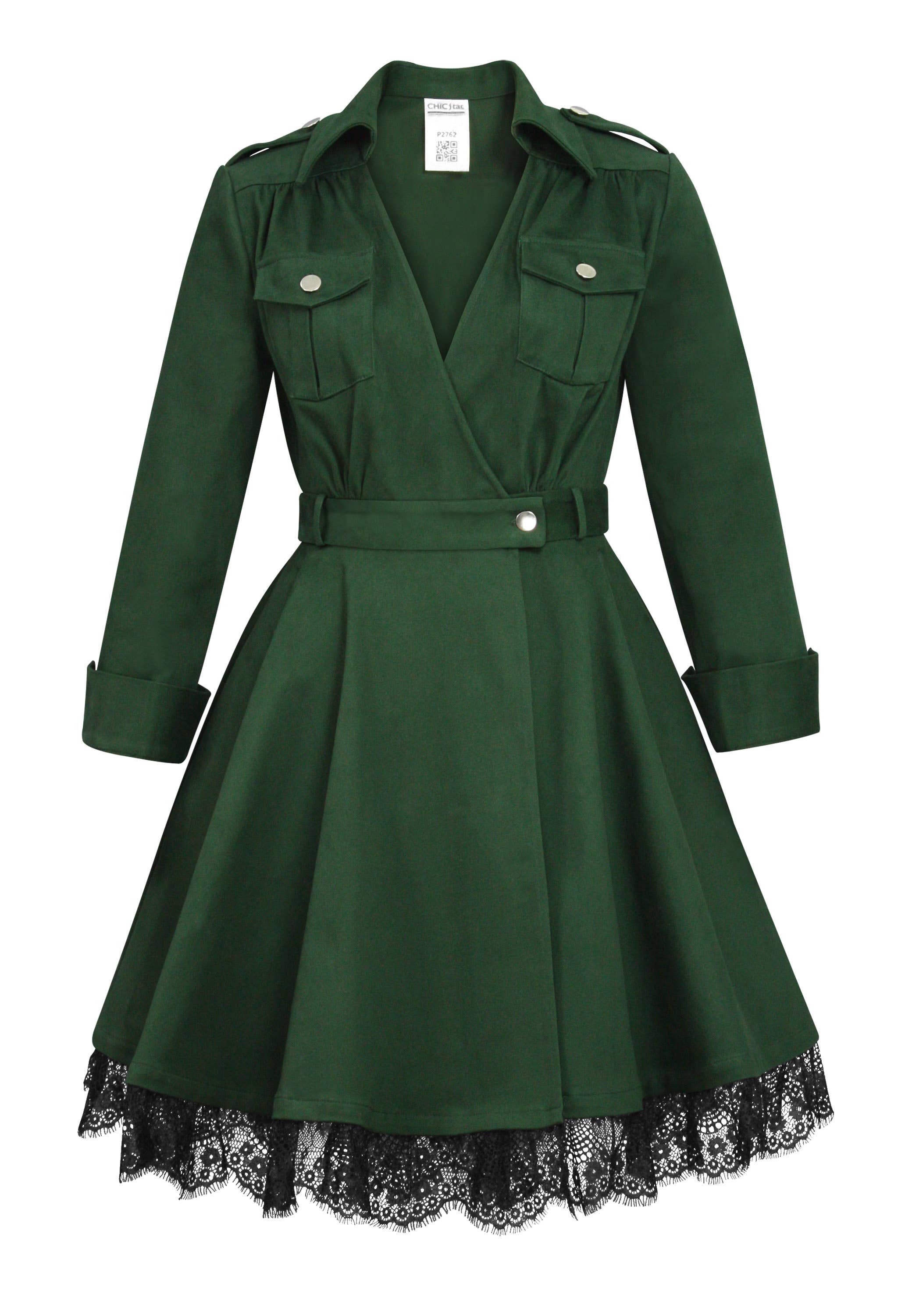 CHIC STAR - Wholesale Jurk - Dames - Chique sterrenjas met kanten sluiting in zwart 0809243