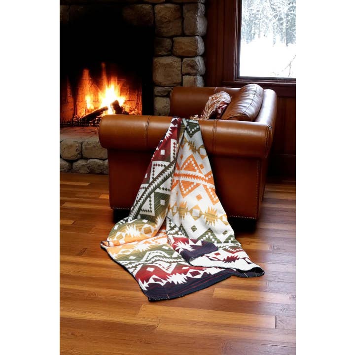 Earth Ragz - Wholesale Throw Blanket - TWIN REVERSIBLE JACQUARD BLANKET CERRITOS6