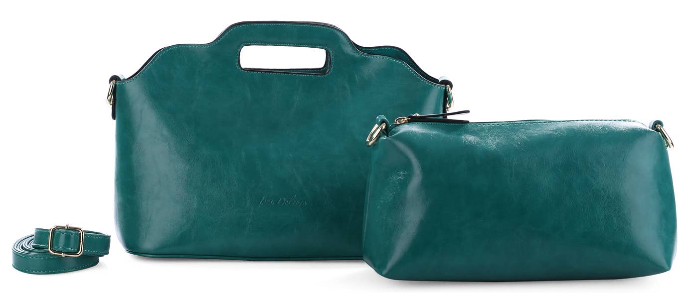 INES DELAURE – wholesale Top handle bag – women's – “Two in one” handbag6