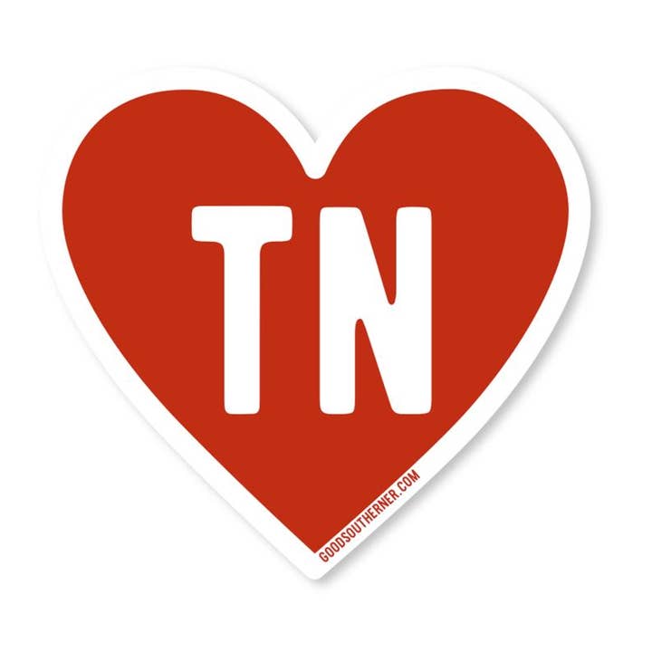 Love Tennessee Sticker for wholesale by Good Southerner