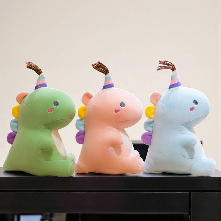Birthday Dinosaur Doll Plush Toy for wholesale by ToyalFriends - All Import Duties Covered!