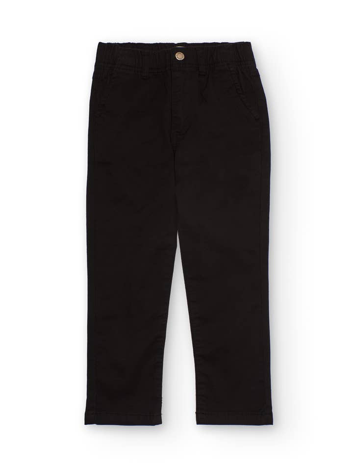 tuc tuc - Wholesale Pants - Kids - Black chino pants for boys with an elastic waistband0