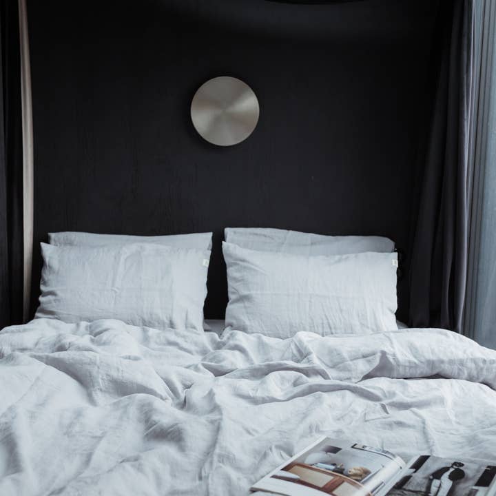 Linen Spells - Wholesale Duvet Cover - Light Grey Washed Linen Duvet Cover2