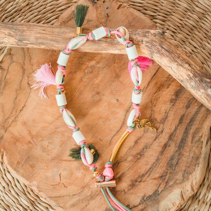 Antiparasitärer Hundehalsband EM Perle Fluo Miro Rosé für den Großhandel von Worldog