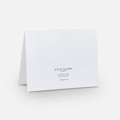 Lyla Clayre Studio - Wholesale Stationery/Notecard Set - “Pink Alligator” Watercolor Note Card4