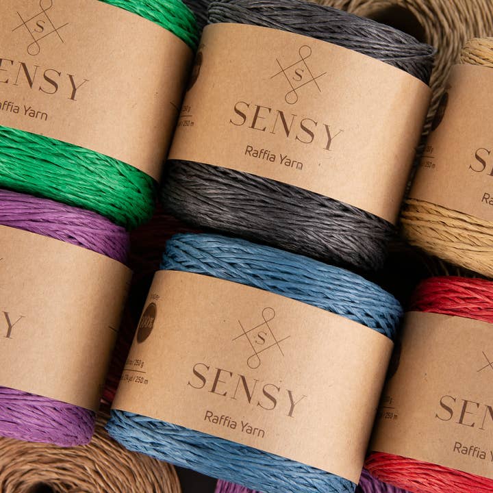 Sensy - Venta al por mayor Hilos - Sensy Hilo de rafia 100 % papel, 250 m (274 yd)8