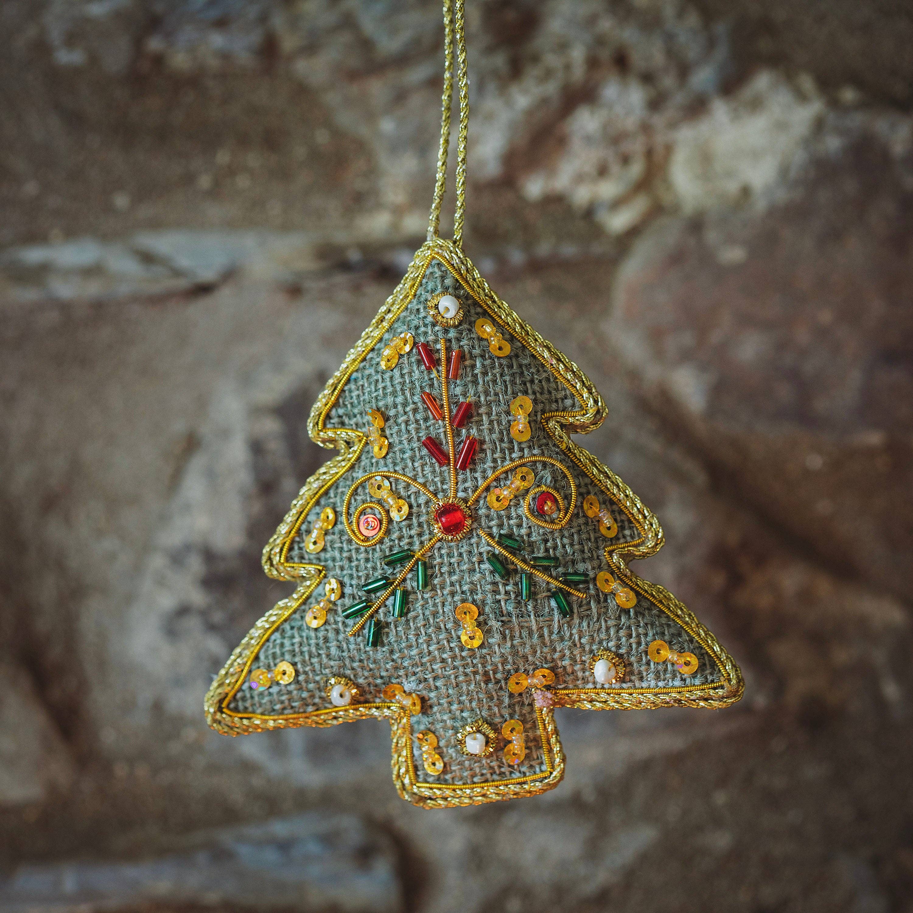 Moult - Wholesale Ornament - Embroidered Tree Decoration0