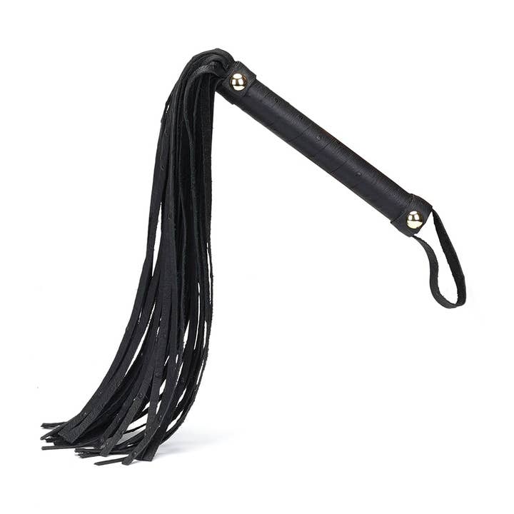 Demon's Kiss Black Leather Flogger Whip for wholesale by Liebe Seele