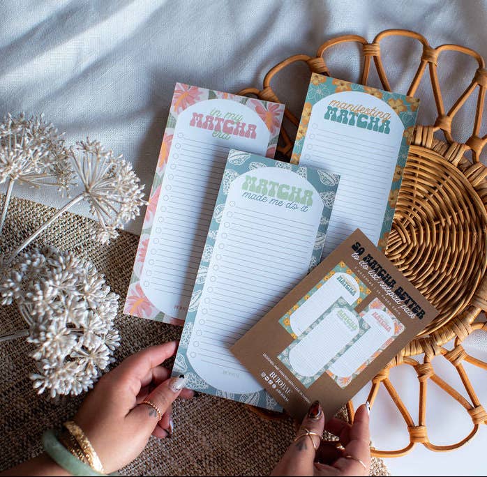 Bujo Bae - Wholesale Notepad - So MATCHA Better I To Do List Notepad PACK3