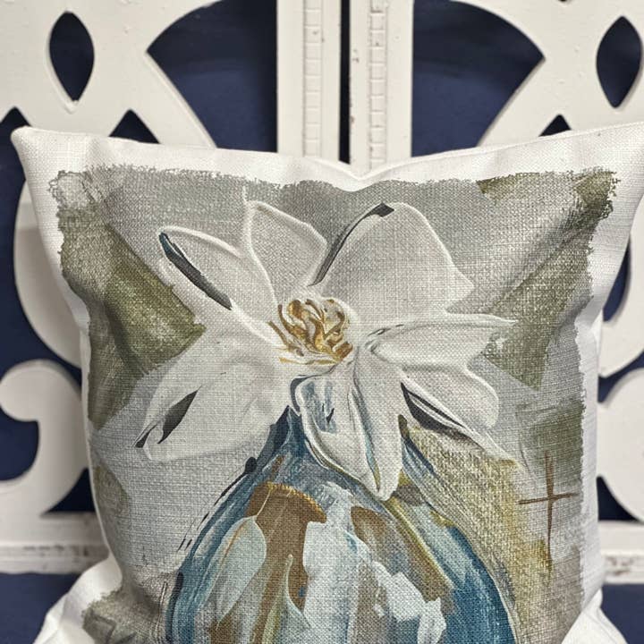 Cojín Jarrón Azul de GA Kathy para venta al por mayor de Southern Cotton Mill