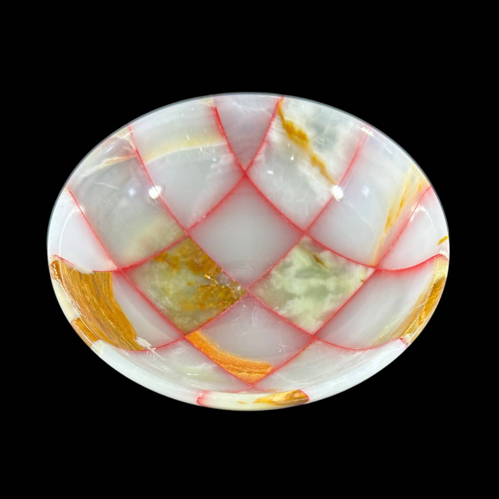 Quasar Gems USA - Wholesale Decorative Plate/Dish/Bowl - Onyx Bowl Colored 5 inch2