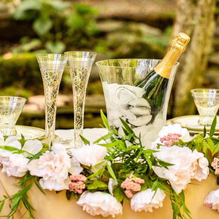 Golden Hill Studio - Vendita all'ingrosso Flute da champagne - Celebration Streamers - Bicchieri cavi
