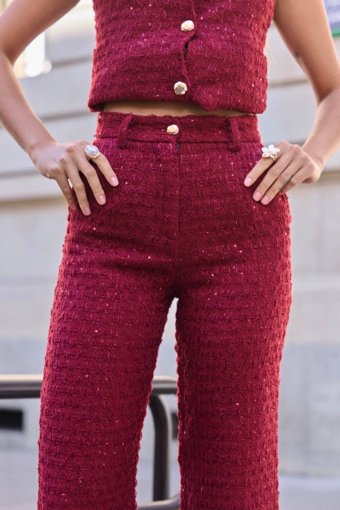 Frime - Venta al por mayor Pantalones - Mujer - Pantalón de tweed - 32366