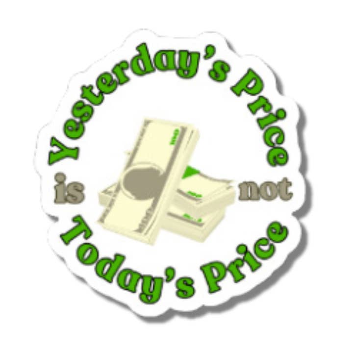 Adesivo del prezzo di oggi per la vendita all'ingrosso da parte di Rose Light Prints