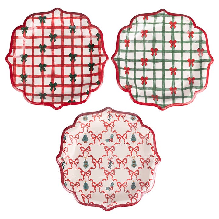 XMAS FIOCCHI SET 15 PAPER PLATES 3 ASS D.23 CM for wholesale by VdE Tivoli 1996