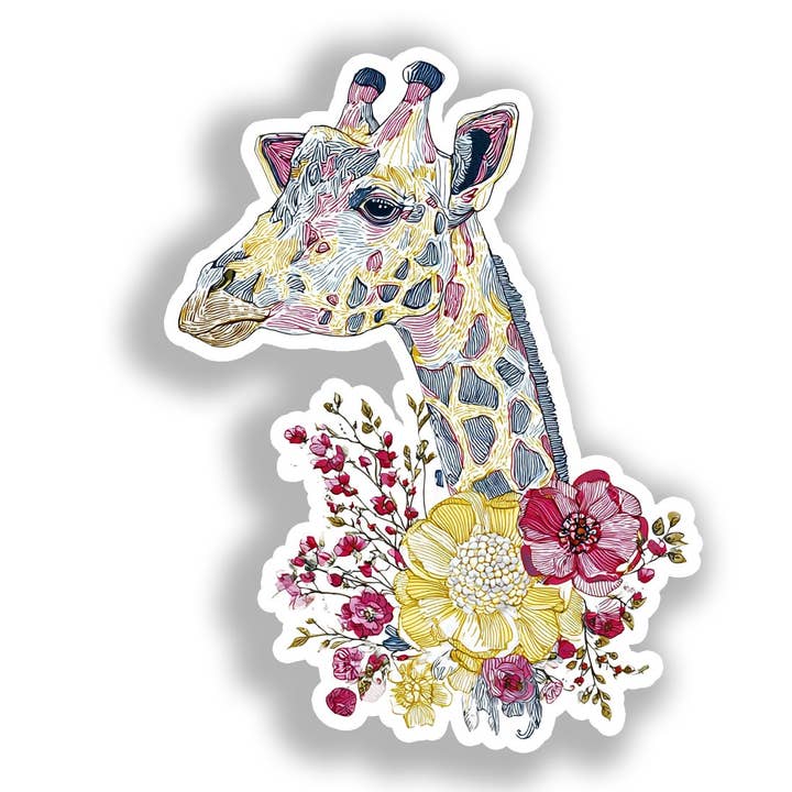Giraffe Decal Sticker # A018546 voor wholesale door Yoonek Graphics