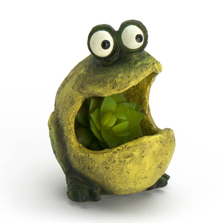 Baby Gaper Frog Blobhouse Planter for wholesale by Cohasset Gifts