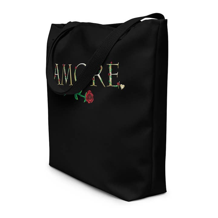 Love Italian 16"X 20" Tote Bag W/ Inside Pocket for wholesale by Blue Rose Studio