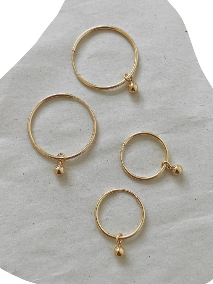 Sphere Hoops for wholesale by Marida Jewelry