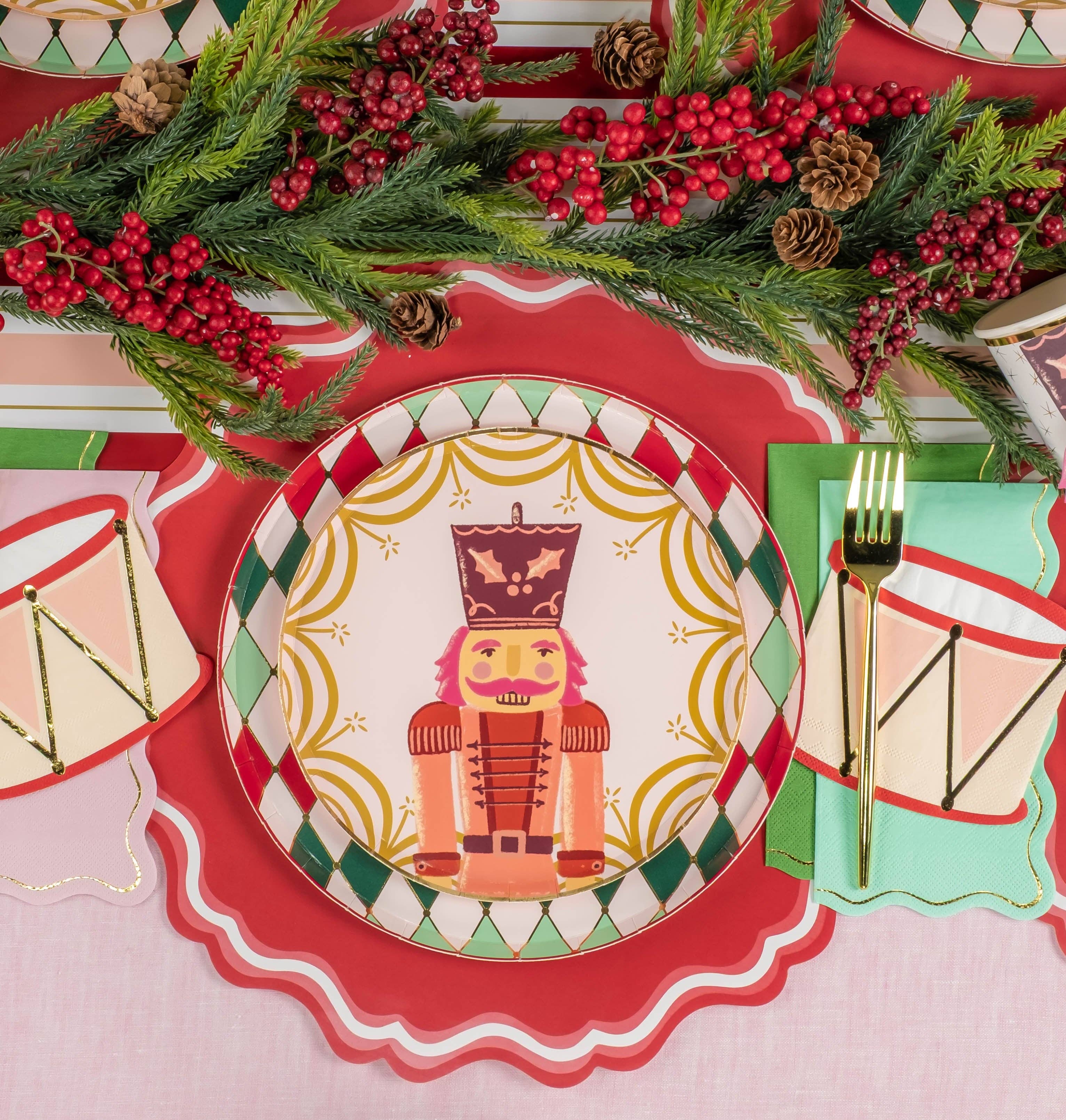 Gatherings by Curated Paperie - Wholesale Disposable Napkin - HOL25-CN7- Nutcracker Drum Napkins7