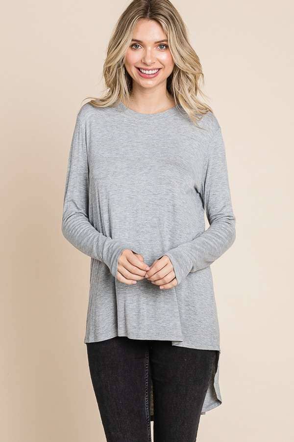 Culture Code - Wholesale Tunic - Women's - CAD1198L - CREW NECK SHIRRING BACK LSLV DRESS6