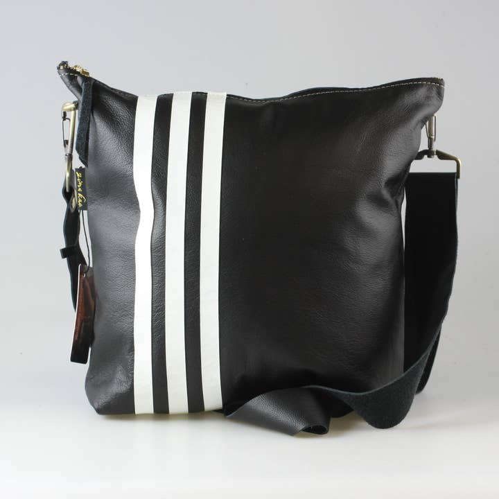 Bolso bandolera Graham con rayas compensadas para venta al por mayor de Zina Kao Exclusives