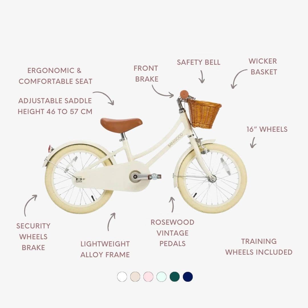 Banwood SL Europe - Wholesale Bike/Scooter - Kids - BANWOOD 16" CLASSIC BICYCLE VINTAGE - CREAM2