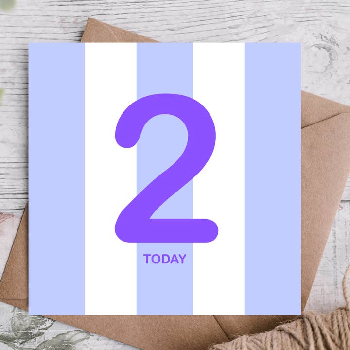 2nd Birthday Card for wholesale by Highgrove Cards