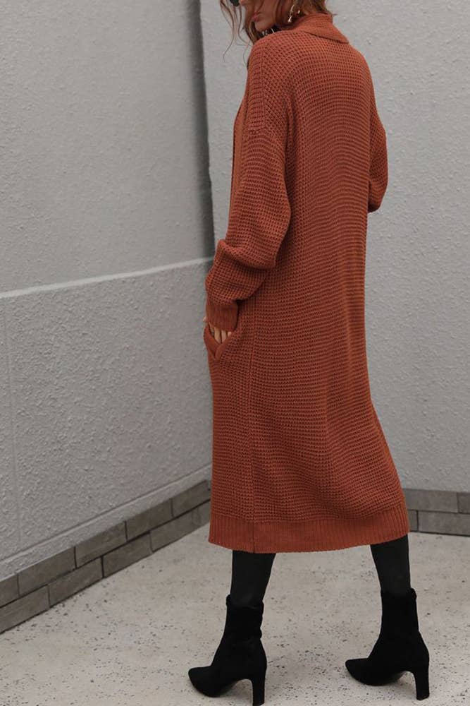 UNISHE - Wholesale Cardigan - Women's - Plain Long Length Open Sweater Cardigans MY02110