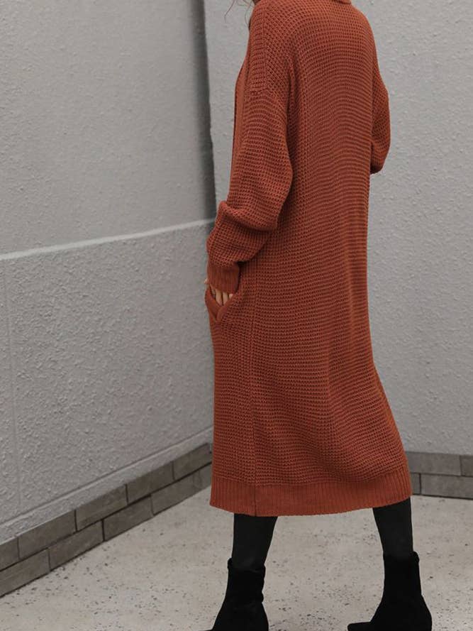 UNISHE - Vente Cardigan – femme - Cardigans ouverts longs unis MY02110