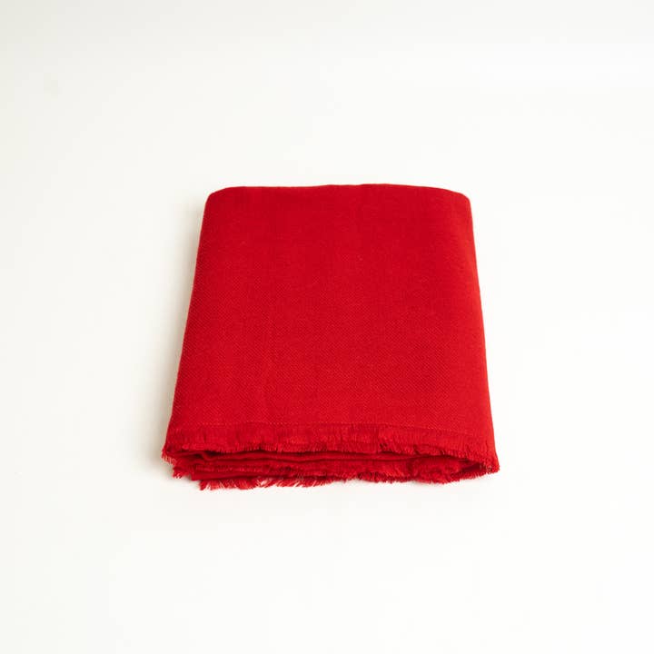ART HIMALAYAN TRADING LTD - Venta al por mayor Bufanda - Unisex - Pañuelo rojo 100% puro de cachemir rojo 36 x 80 pulgadas