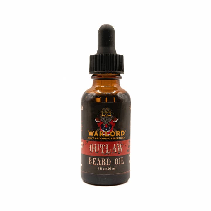 Warlord - Men's Grooming Essentials | Veteran Owned - Wholesale Beard Styling Product - Outlaw Beard Oil