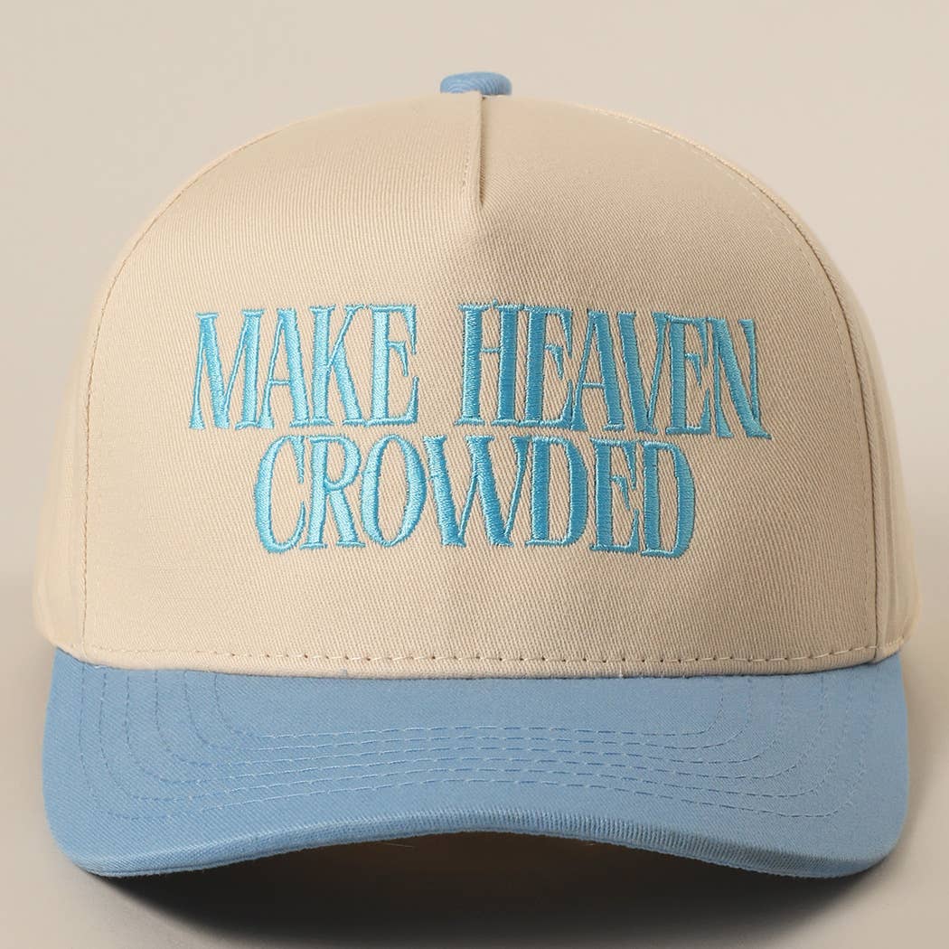 Fashion City - Vente Casquette de baseball – femme - Casquette de baseball brodée "MAKE HEAVEN CROWDED"5
