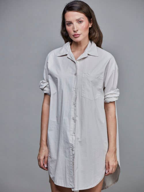 SixtyDays - Vendita all'ingrosso Camicia button down - Donna - Camicia boyfriend oversize in cotone - 40 colori10