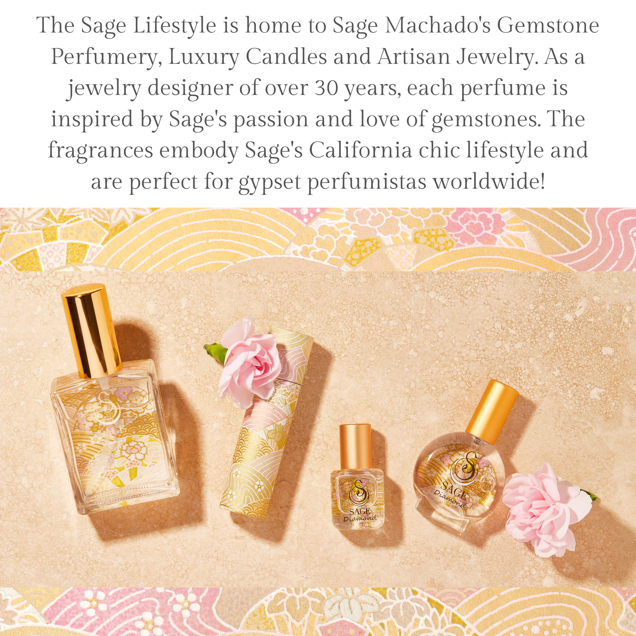 The Sage Lifestyle - A Gemstone Perfumery - Wholesale Perfume/Eau de Toilette - Diamond Organic Perfume Eau de Toilette Spray Mini- 1/2 oz5