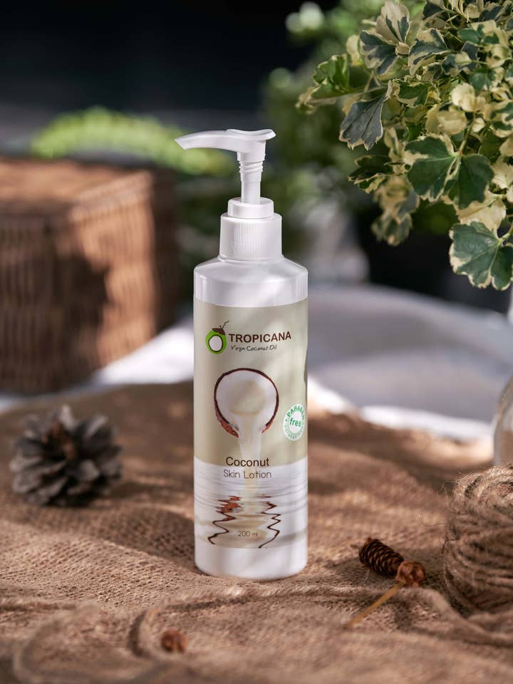 Lotion pour la peau Tropicana à l'huile de coco bio 200 ml pour la vente par Tropicana EU