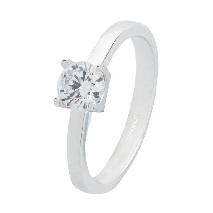 Silverring med 4,5 mm zirkoniumoxid för wholesale av Itemporality