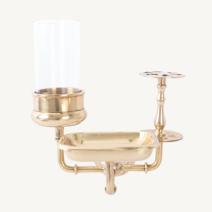 Brass Bathroom Organizer for wholesale by Civil Alchemy