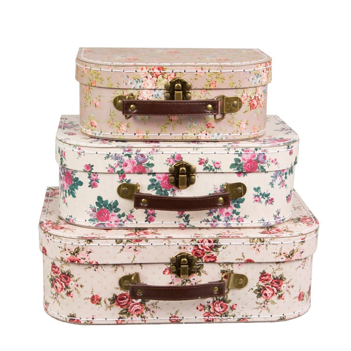 Sass & Belle Europe - Wholesale Luggage - Vintage Rose Suitcases - Set Of 31
