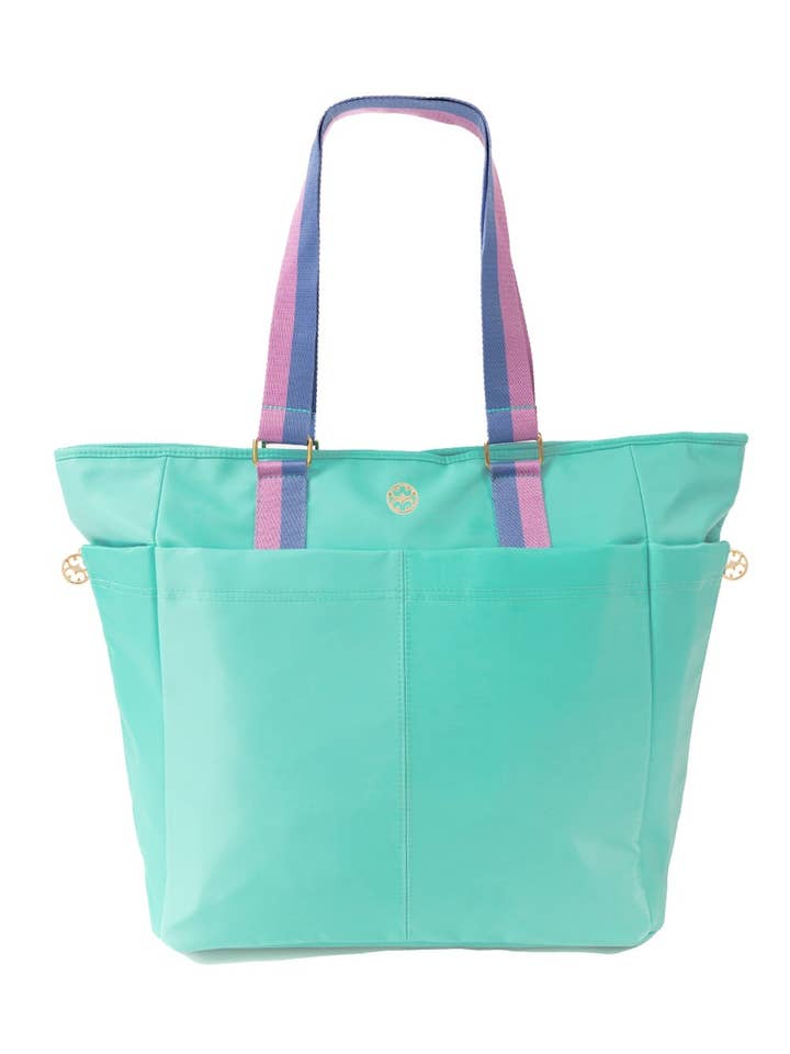 On-The-Go Tote Bag | Aqua for wholesale by Mary Square