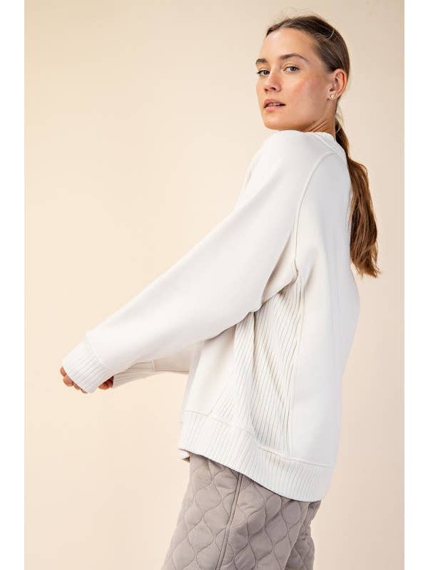 Sunday Morning – Sweatshirt - Mulher por atacado – T9797PL37 Plus Size Gola redonda Sweatshirt Francesa Terry3