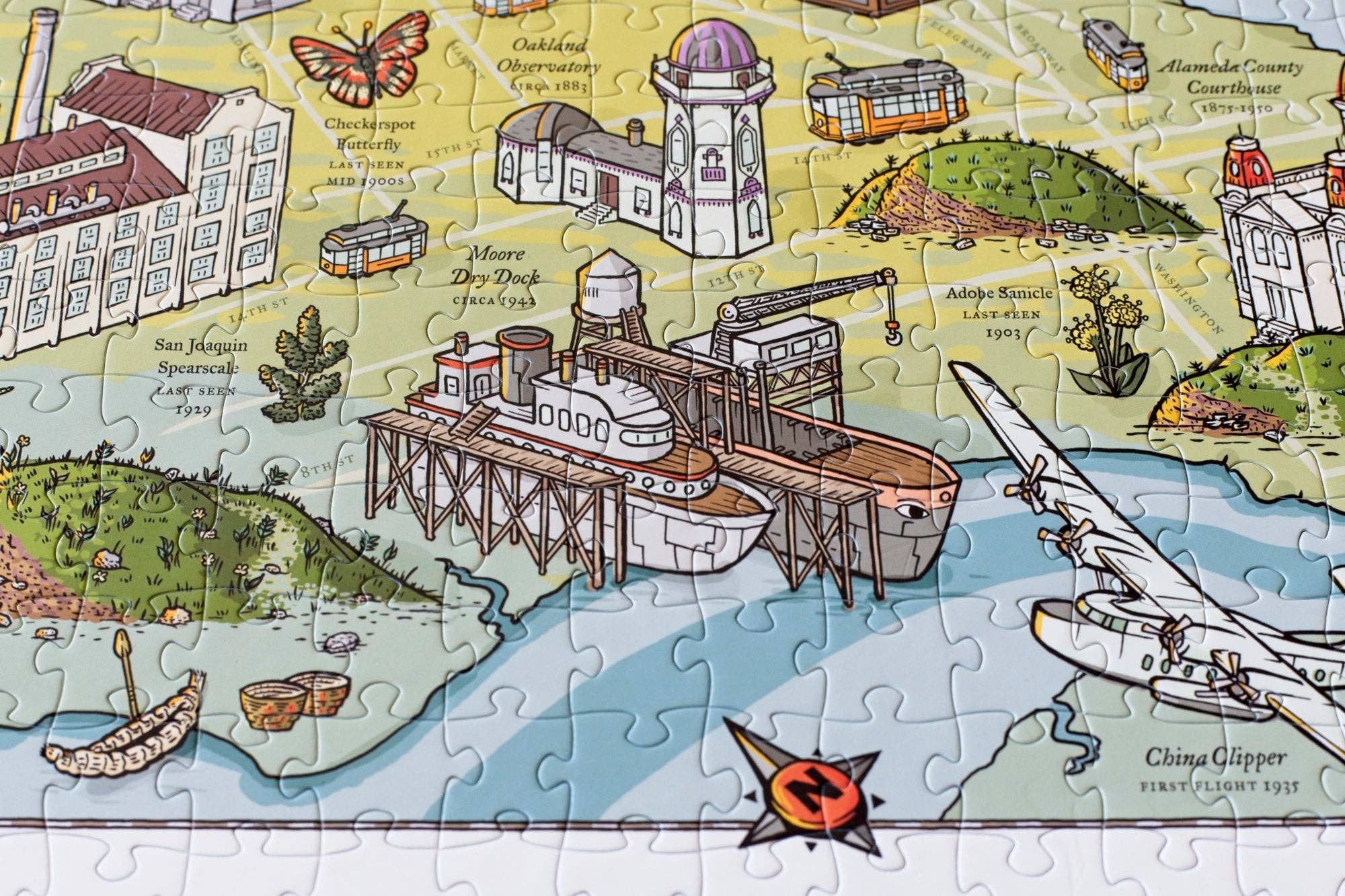 Oakland Puzzle Company - Wholesale Puzzle - Adult - Long Lost Oakland 500-piece Jigsaw puzzle1