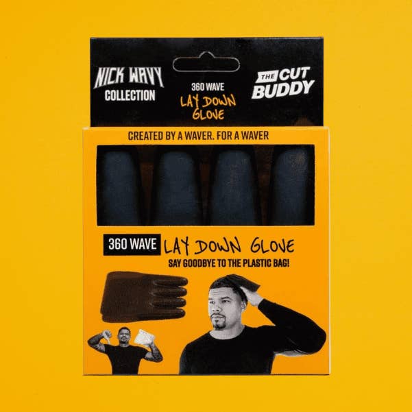 Nick Wavy Collection - Lay Down Glove for 360 Waves for wholesale by The Cut Buddy